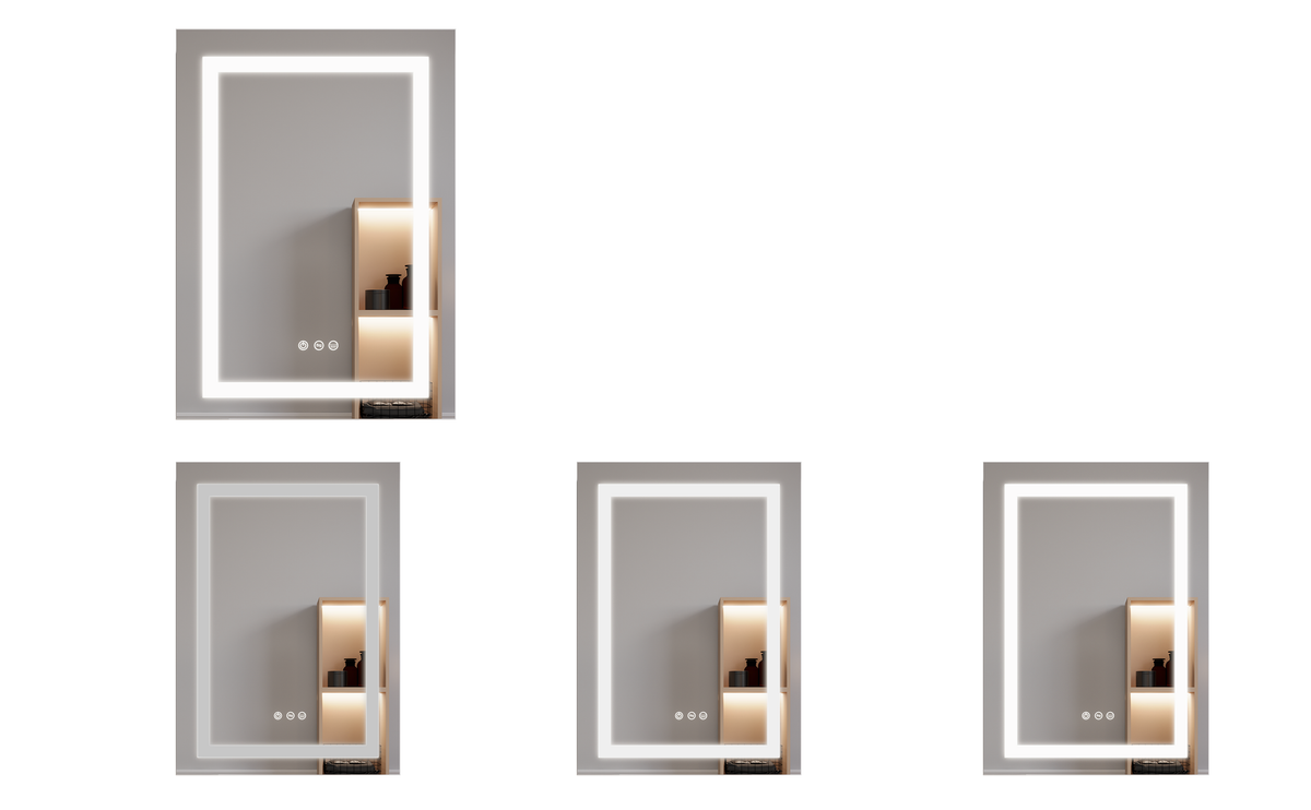 26x20 inch Bathroom Medicine Cabinet with LED Mirror, Anti-Fog, Waterproof