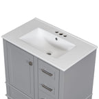 Modern Bathroom Cabinet With Sink Combo Set