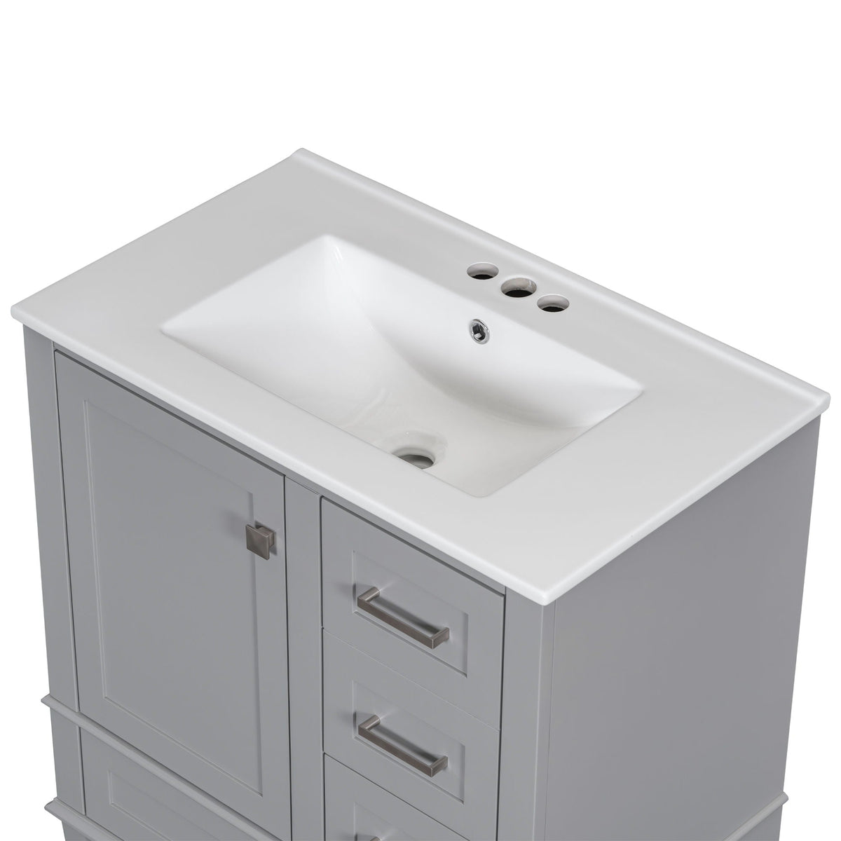 Modern Bathroom Cabinet With Sink Combo Set