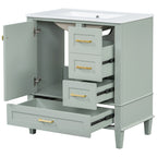 Modern Bathroom Cabinet With Sink Combo Set