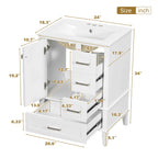 Modern Bathroom Cabinet With Sink Combo Set