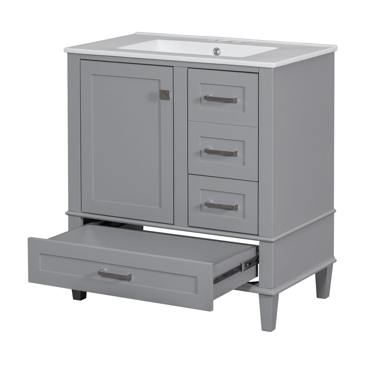 Modern Bathroom Cabinet With Sink Combo Set