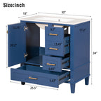 Modern Bathroom Cabinet With Sink Combo Set