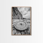 Compass On Cliff