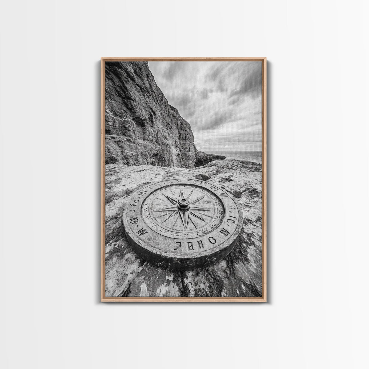 Compass On Cliff
