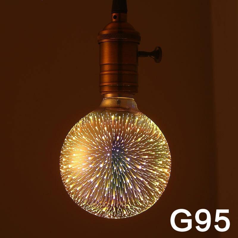LED Light Bulb 3D Decoration Bulb Firework 110 220V