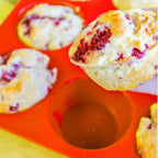 12 Cup Non-Stick Cupcakes, Muffin Baking Pan Silicone Mold