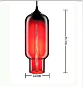Nordic Modern Loft Pendant Lamp Glass Lustre