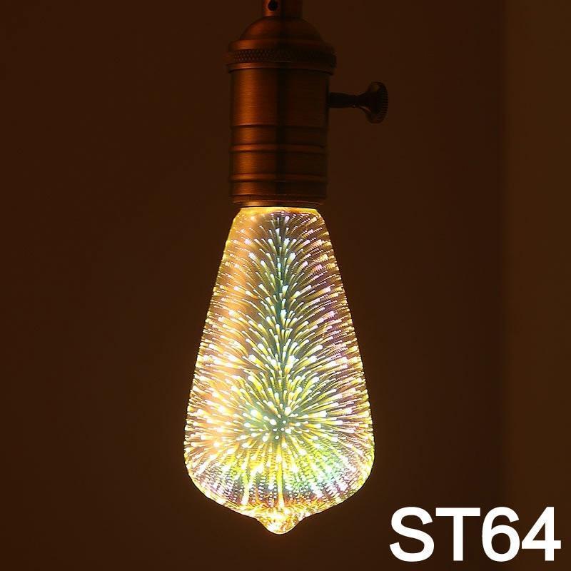 LED Light Bulb 3D Decoration Bulb Firework 110 220V