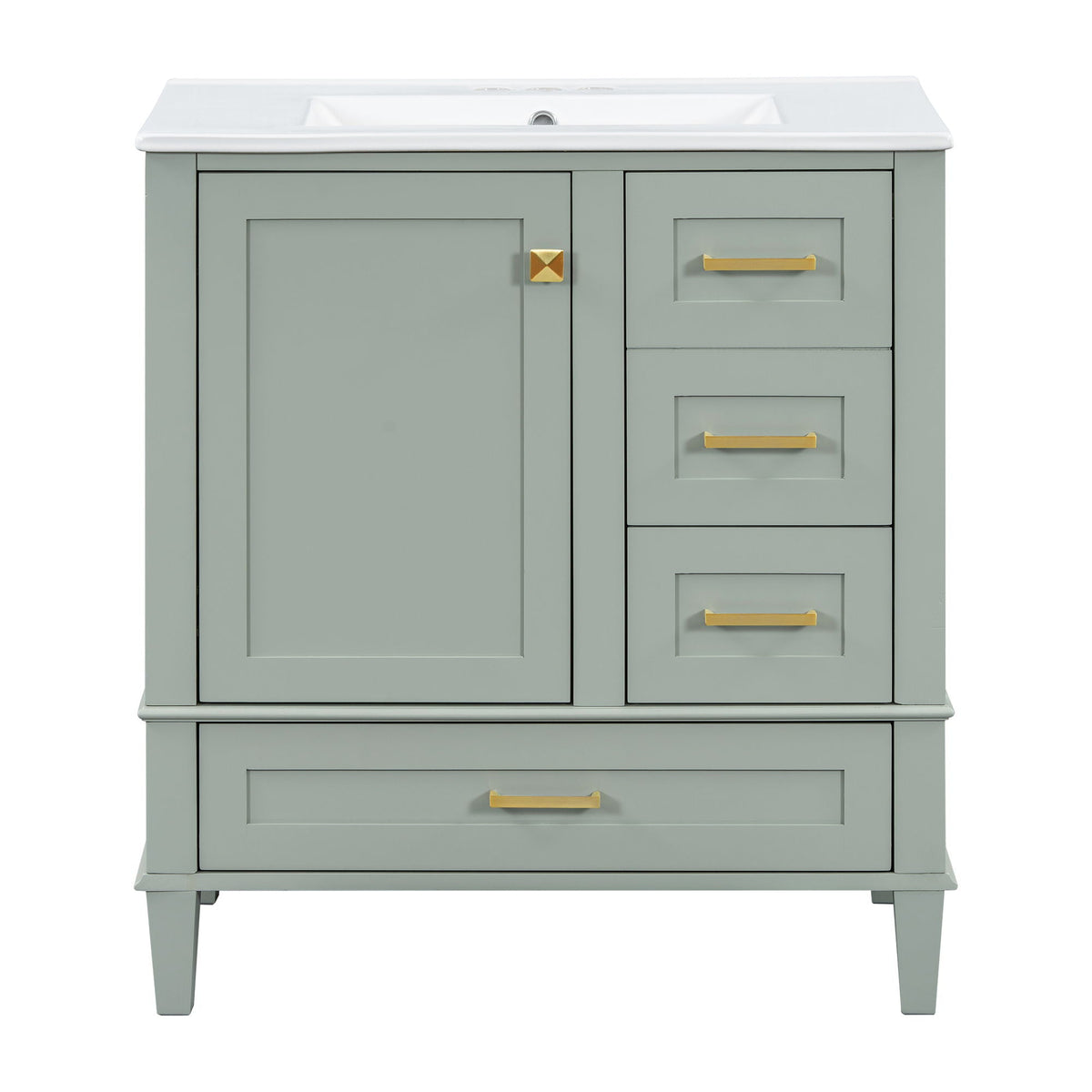Modern Bathroom Cabinet With Sink Combo Set