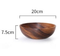 Kitchen Natural Wooden Bowl Household