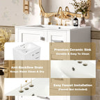 Modern Bathroom Cabinet With Sink Combo Set