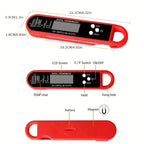 Digital Backlit Folding BBQ Kitchen Thermometer