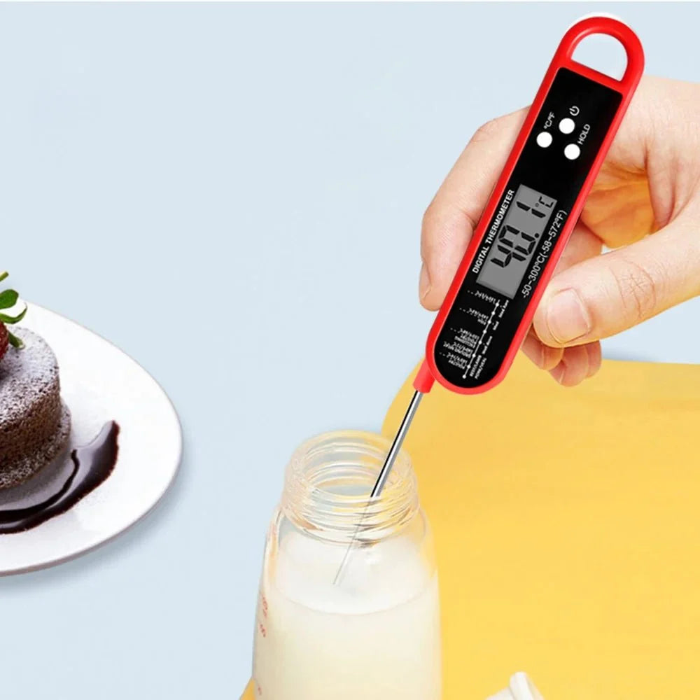 Digital Backlit Folding BBQ Kitchen Thermometer