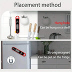 Digital Backlit Folding BBQ Kitchen Thermometer