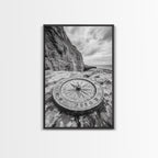 Compass On Cliff