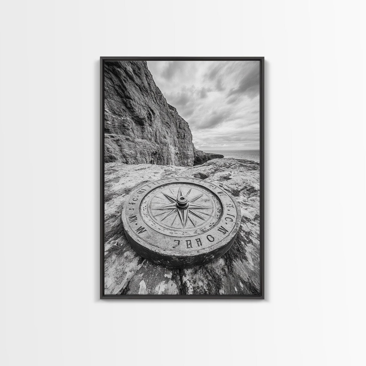 Compass On Cliff