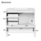 Modern Bathroom Cabinet With Sink Combo Set