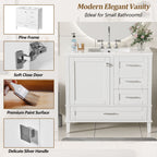 Modern Bathroom Cabinet With Sink Combo Set