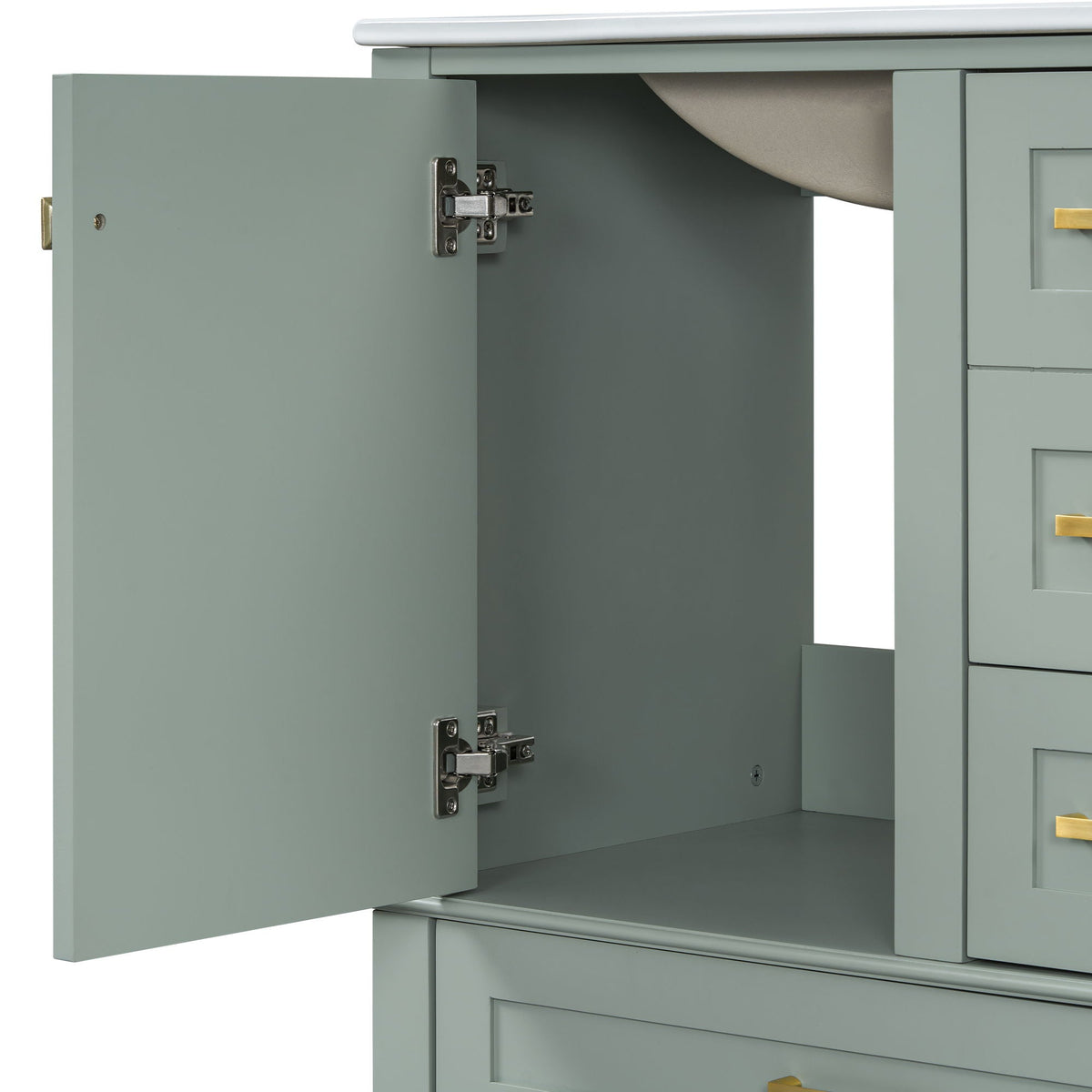 Modern Bathroom Cabinet With Sink Combo Set