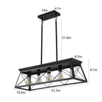 5-light farmhouse pendant light