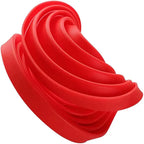 2PCS New Luxury Large Spiral shape silicone Bundt Cake Pan 10- inch
