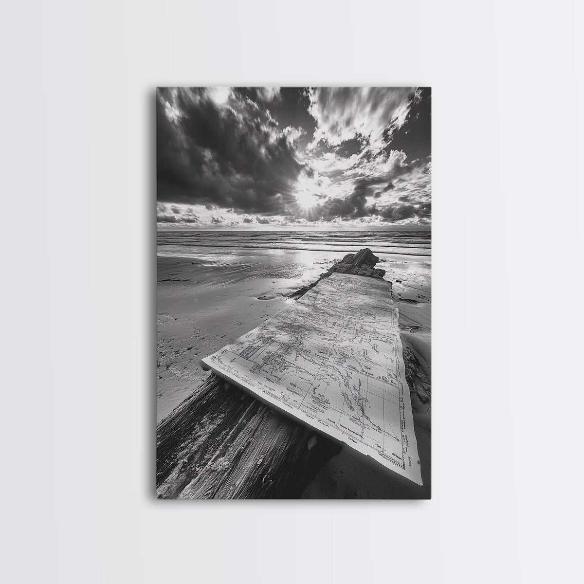 Map On Beach