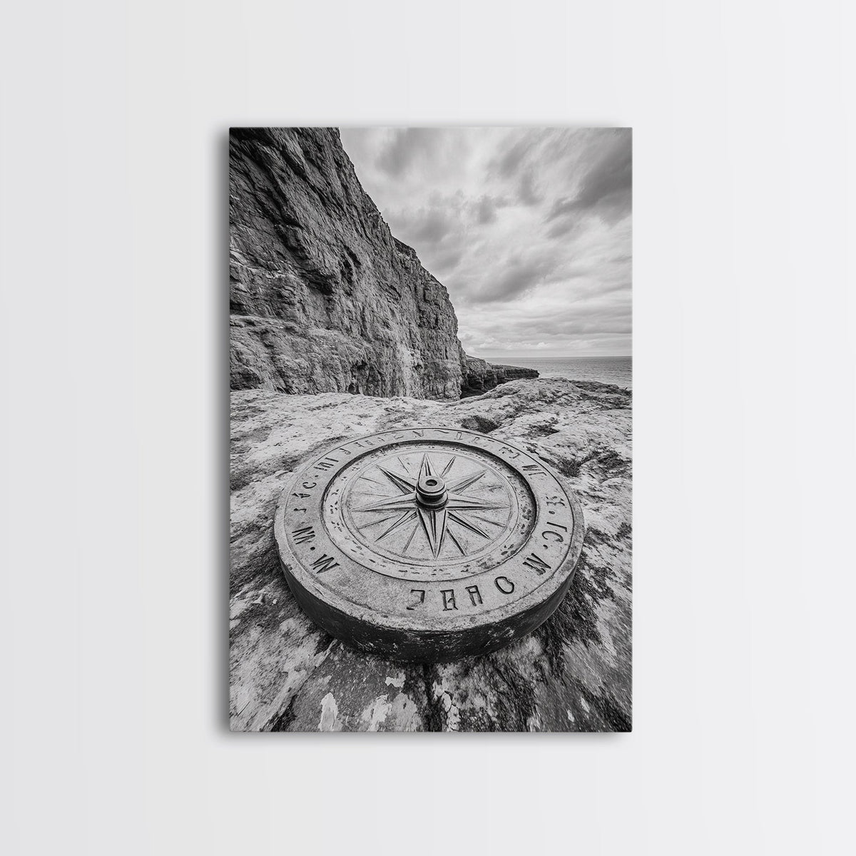 Compass On Cliff