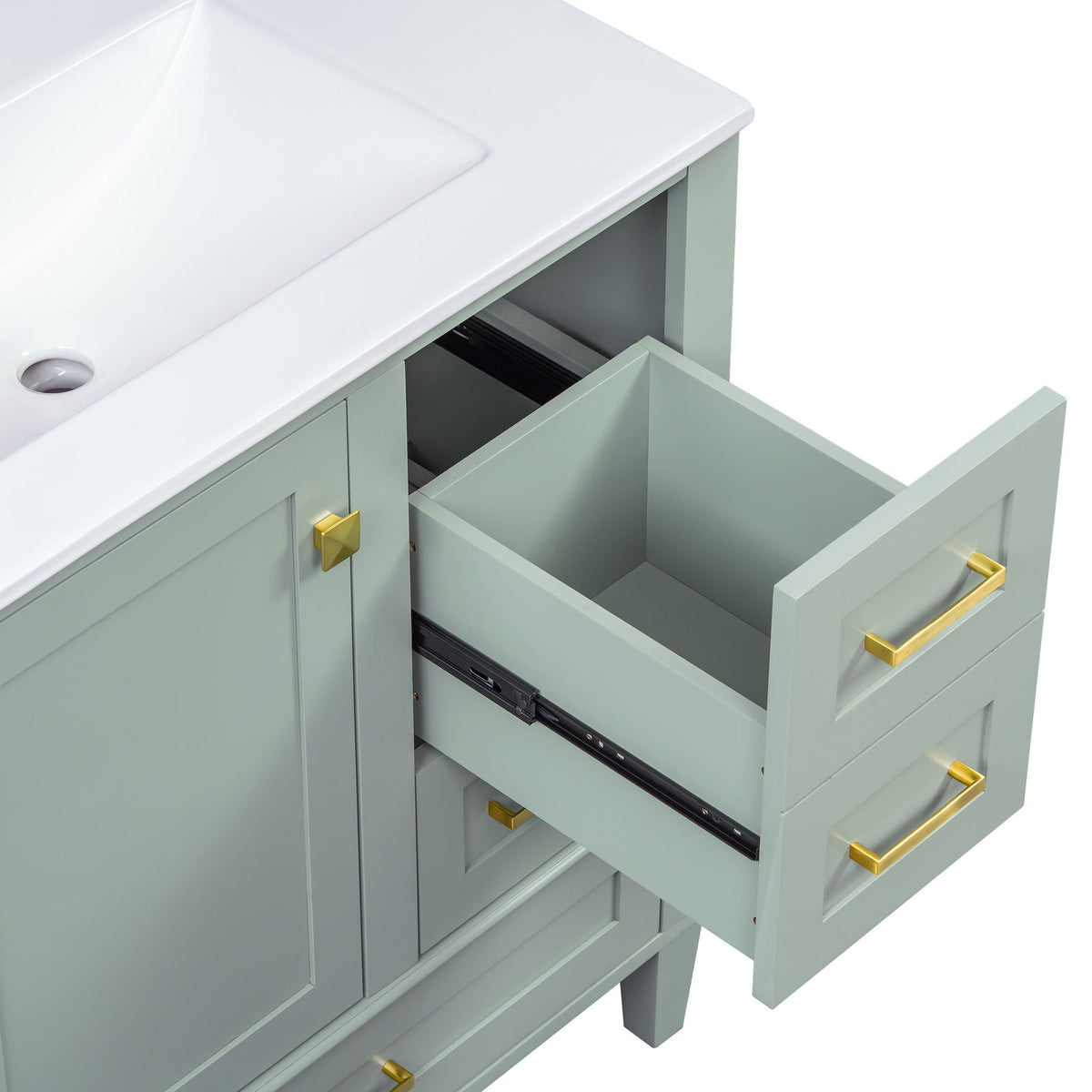 Modern Bathroom Cabinet With Sink Combo Set