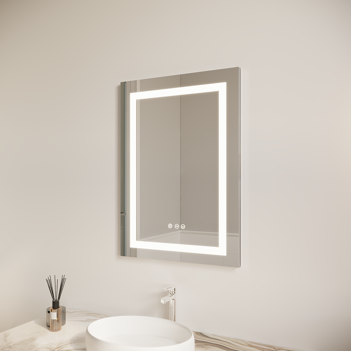 26x20 inch Bathroom Medicine Cabinet with LED Mirror, Anti-Fog, Waterproof