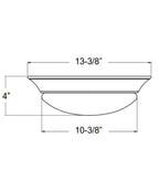 13"w 1-Light LED Flush Mount [6 PACK] Ceiling Lights Brushed Nickel Finish