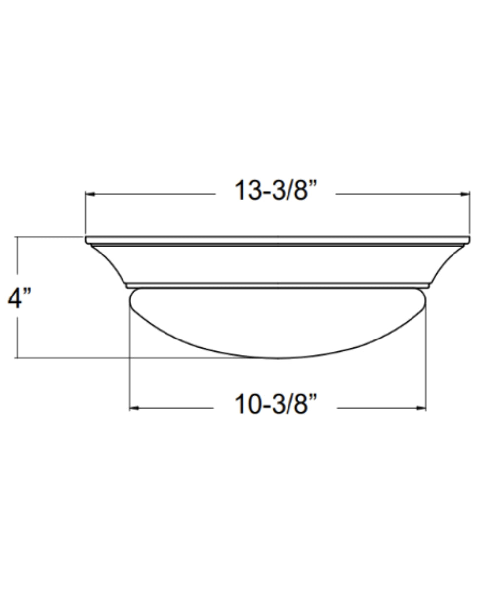 13"w 1-Light LED Flush Mount [6 PACK] Ceiling Lights Brushed Nickel Finish