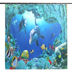 Shower Curtain Pedestal Rug, Toilet Cover, Bath Mat Set
