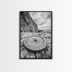Compass On Cliff