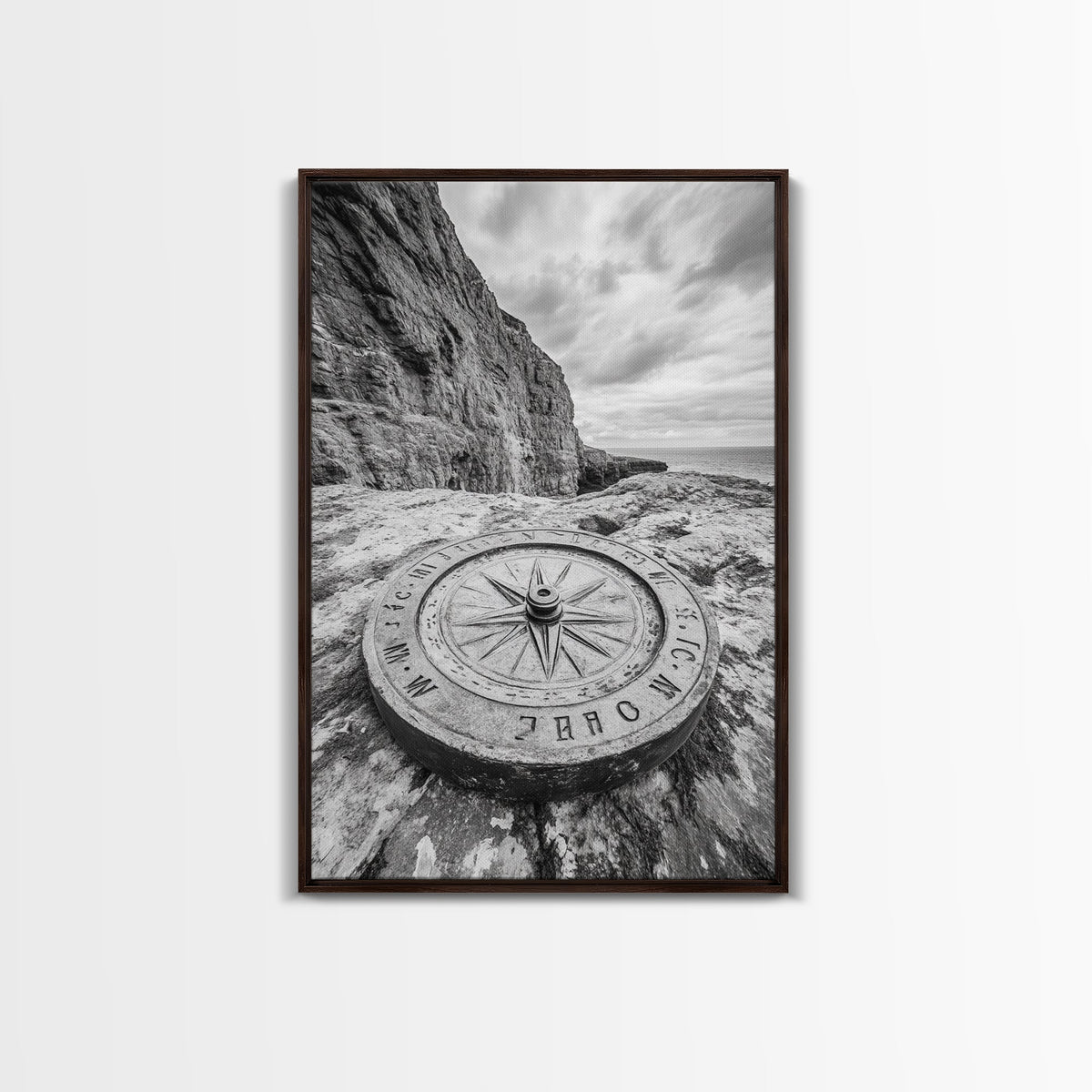 Compass On Cliff