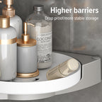 Rotating toilet triangle storage rack wall mounted