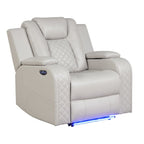 Benz - LED & Power Recliner Chair With Adjustable Headrest