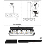 5-light farmhouse pendant light