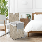Laundry Hamper With Lid PE Rattan