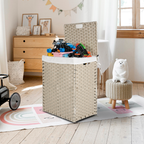Laundry Hamper With Lid PE Rattan