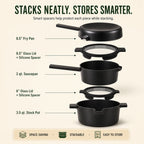 Nonstick Stackable Set, 5-Piece