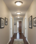 13"w 1-Light LED Flush Mount [6 PACK] Ceiling Lights Brushed Nickel Finish