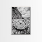 Compass On Cliff