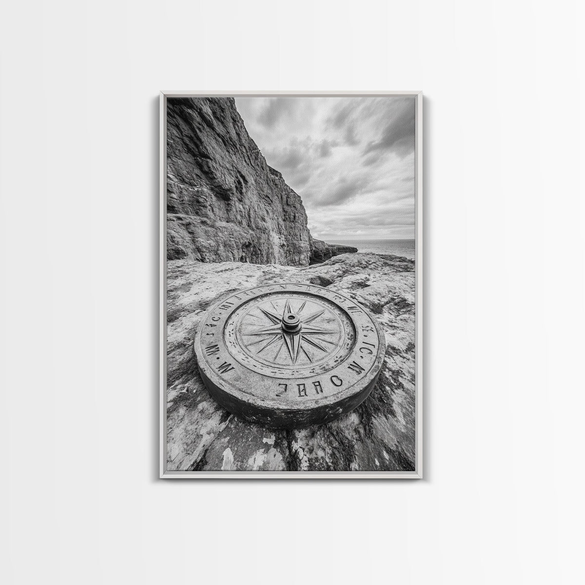 Compass On Cliff