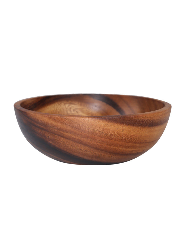 Kitchen Natural Wooden Bowl Household