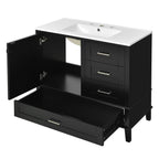 Modern Bathroom Cabinet With Sink Combo Set
