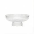 Decorative Fluted Transparent Glass Bowl
