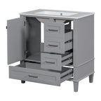 Modern Bathroom Cabinet With Sink Combo Set