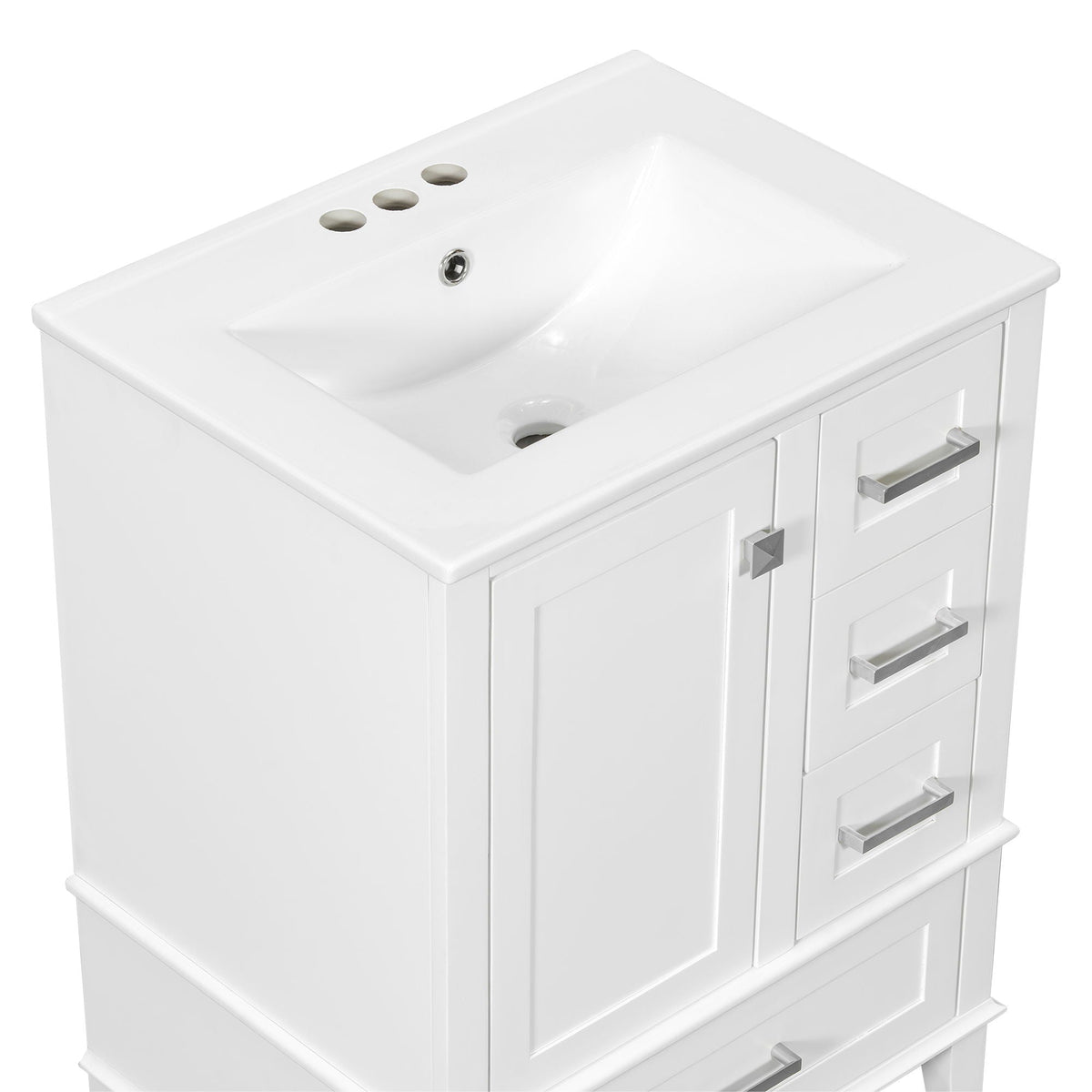Modern Bathroom Cabinet With Sink Combo Set