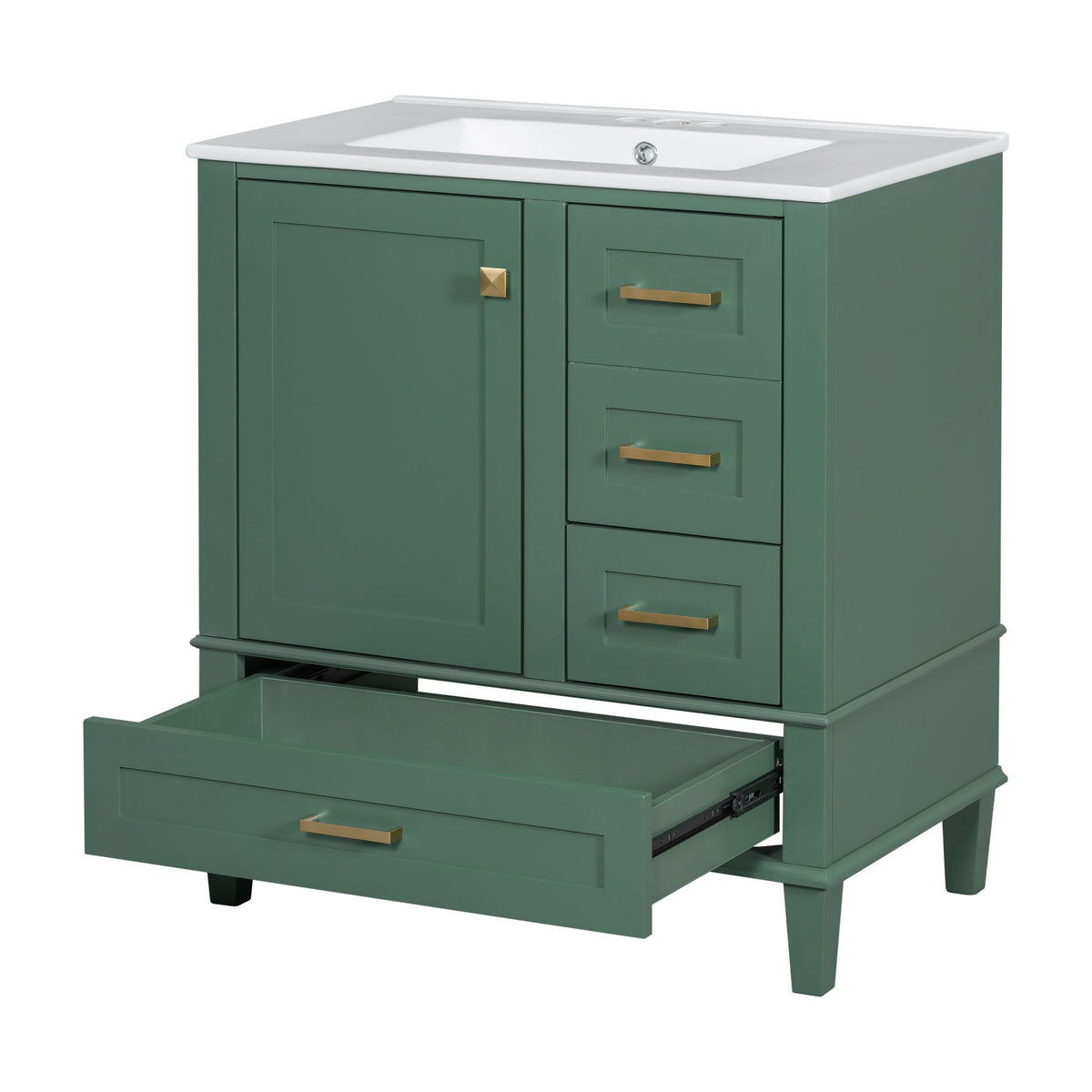 Modern Bathroom Cabinet With Sink Combo Set